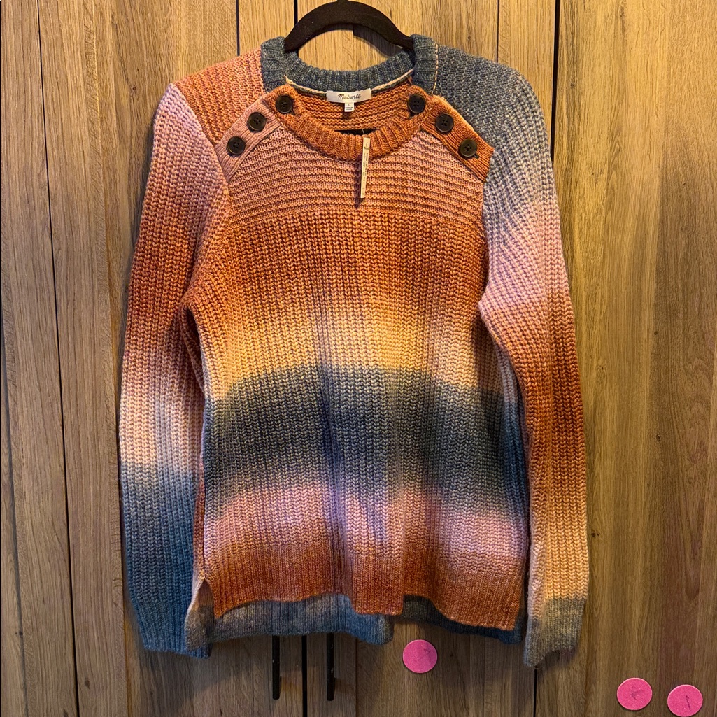 Nwt Madewell Space Dye Alpaca Wool Sweater Size Large